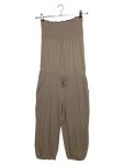 Vorschaubild 1 von Damen Jumpsuit Trägerlos Beige Gr. 36/S Viskose