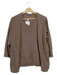 Vorschaubild 1 von Damen Strickjacke Gr. 40/L Braun Casual Viskose Leinen