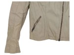 Vorschaubild 5 von Damen Kunstleder Bikerjacke Gr. 36 S Beige Modern Reißverschluss