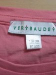 Vorschaubild 4 von T-Shirt Kinder Rosa Gr. 140 Baumwolle Uni Casual Kurzarm Freizeit