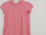 Vorschaubild 5 von T-Shirt Kinder Rosa Gr. 140 Baumwolle Uni Casual Kurzarm Freizeit