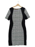 Vorschaubild 1 von Damen Etuikleid Business Karomuster Kurzarm Gr. 42/XL