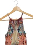 Vorschaubild 2 von Damen Sommerkleid Maxikleid Ethno Muster Gr. 36/S Mehrfarbig