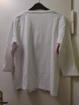 Vorschaubild 5 von Damen Langarmshirt Gr. 42/XL Weiß Blumenmuster Casual
