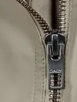 Vorschaubild 4 von Damen Kunstleder Bikerjacke Gr. 36 S Beige Modern Reißverschluss