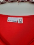 Vorschaubild 2 von Damen T-Shirt Gr. 44 Rot Feminin Wasserfallausschnitt
