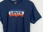 Vorschaubild 2 von Herren T-Shirt Blau Gr. M Casual Logo-Print