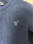 Vorschaubild 3 von Kinder Pullover Blau Gr. 134/140 Preppy V-Ausschnitt Logo
