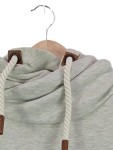 Vorschaubild 3 von Kapuzenpullover Herren Grau Gr. 48/M Baumwolle Polyester Meliert Casual