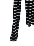 Vorschaubild 7 von Damen Langarmshirt Gestreift Schwarz Basic Gr. XS (34/XS) Rippstrick
