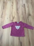 Vorschaubild 2 von Kinder Langarmshirt Gr. 74 Rosa Teddybär Applikation Casual