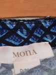 Vorschaubild 3 von T-Shirt Damen Gr. 44/XXL Blau Grafisch Modern Kurzarm Alltag Reißverschluss