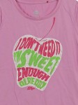 Vorschaubild 3 von T-Shirt Kinder Gr. 158 Rosa Wolle Schriftzug Casual Kurzarm