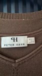 Vorschaubild 4 von Damen Strickjacke Gr. 40/L Braun Casual Viskose Leinen