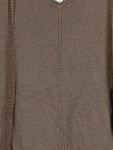 Vorschaubild 2 von Damen Strickjacke Gr. 40/L Braun Casual Viskose Leinen