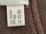 Vorschaubild 5 von Damen Strickjacke Gr. 40/L Braun Casual Viskose Leinen
