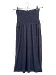 Vorschaubild 1 von Damen Sommerkleid Gr. XS Grau Seide Baumwolle Bandeau
