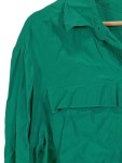 Vorschaubild 3 von Damen Hemdbluse Gr. 38/M Grün Casual Viskose Langarm