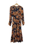 Vorschaubild 1 von Damen Blusenkleid Maxikleid floral Gr. 36 S mehrfarbig