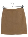 Vorschaubild 1 von A-Linienrock Damen Braun Gr. 34/XS Midirock Uni Herbst/Winter