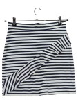 Vorschaubild 1 von Damen Wickelrock gestreift Blau Weiß Gr. 36/S Maritim Midirock