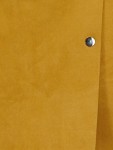 Vorschaubild 3 von Wickelrock Damen Gr. 34/XS Gelb Polyester Uni Modern Freizeit Knopf
