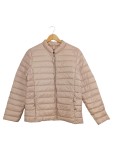 Vorschaubild 1 von Steppjacke Damen Gr. 40/L Rosa Polyester Uni Casual Langarm Freizeit