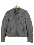Vorschaubild 1 von Lederjacke Herren Gr. 50/L Grau Casual Bikerjacke