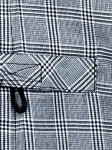 Vorschaubild 6 von Damen Sweatjacke Gr. 40/L Grau Kariert Klassisch Reißverschluss