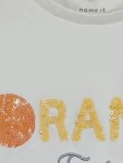 Vorschaubild 5 von T-Shirt Kinder Gr. 134 Weiß Baumwolle Schriftzug Casual Kurzarm Freizeit