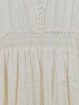 Vorschaubild 3 von Sommerkleid Damen XF Beige Rüschen Midikleid 3/4 Arm