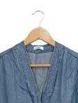 Vorschaubild 3 von Damen Jeanskleid Gr. 36 S Blau Casual Lyocell Midikleid