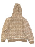 Vorschaubild 2 von Kinder Kapuzenpullover Beige Gr. 134 Casual Logo-Print Baumwolle Wolle