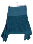 Vorschaubild 1 von Damen Rock Gr. M Petrol Baumwolle Casual Midirock