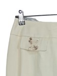 Vorschaubild 2 von A-Linienrock Damen Beige Pailletten Business Midirock Gr. 40 L