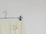 Vorschaubild 3 von A-Linienrock Damen Beige Pailletten Business Midirock Gr. 40 L