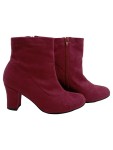 Vorschaubild 1 von Damen Stiefeletten Rot Gr. 36 Modisch Reißverschluss