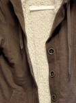 Vorschaubild 2 von Pelzjacke Damen Gr. 40/L Braun Baumwolle Polyester Uni Casual Langarm