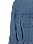 Vorschaubild 3 von Jeanskleid Damen Gr. 38/M Blau Baumwolle Lyocell Uni Casual Freizeit