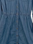 Vorschaubild 4 von Jeanskleid Damen Gr. 38/M Blau Baumwolle Lyocell Uni Casual Freizeit