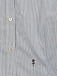 Vorschaubild 2 von Damen Hemdbluse Business gestreift Blau Gr. 42/XL Baumwolle