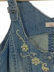 Vorschaubild 2 von Damen Jeansjacke Gr. 42 XL Blau mit Stickerei Casual