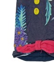 Vorschaubild 2 von T-Shirt Kinder Blau Gr. 122 Baumwolle Blumenmuster Farbenfroh Kurzarm