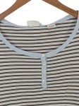 Vorschaubild 2 von Damen Freizeithemd Gestreift Henley Knopfleiste Gr. S