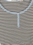 Vorschaubild 3 von Damen Freizeithemd Gestreift Henley Knopfleiste Gr. S
