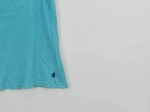 Vorschaubild 3 von Damen Top Türkis Einheitsgröße Casual Baumwolle Rippstrick Spitze