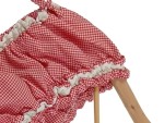 Vorschaubild 4 von Trachtenbluse Damen Gr. 38 Karo Rot Off Shoulder