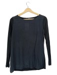 Vorschaubild 1 von Damen Langarmshirt Basic Schwarz Gr. 36/S Langarm Uni