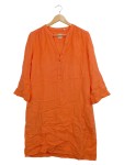 Vorschaubild 1 von Sommerkleid Damen Gr. 38 M Leinen Orange Casual