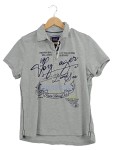 Vorschaubild 1 von Damen Poloshirt Gr. 38/M Grau Casual Sportlich Maritim